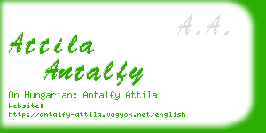 attila antalfy business card